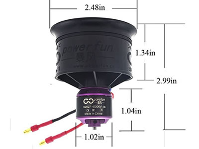 Powerfun 50mm 3S D2627-4900kv EDF